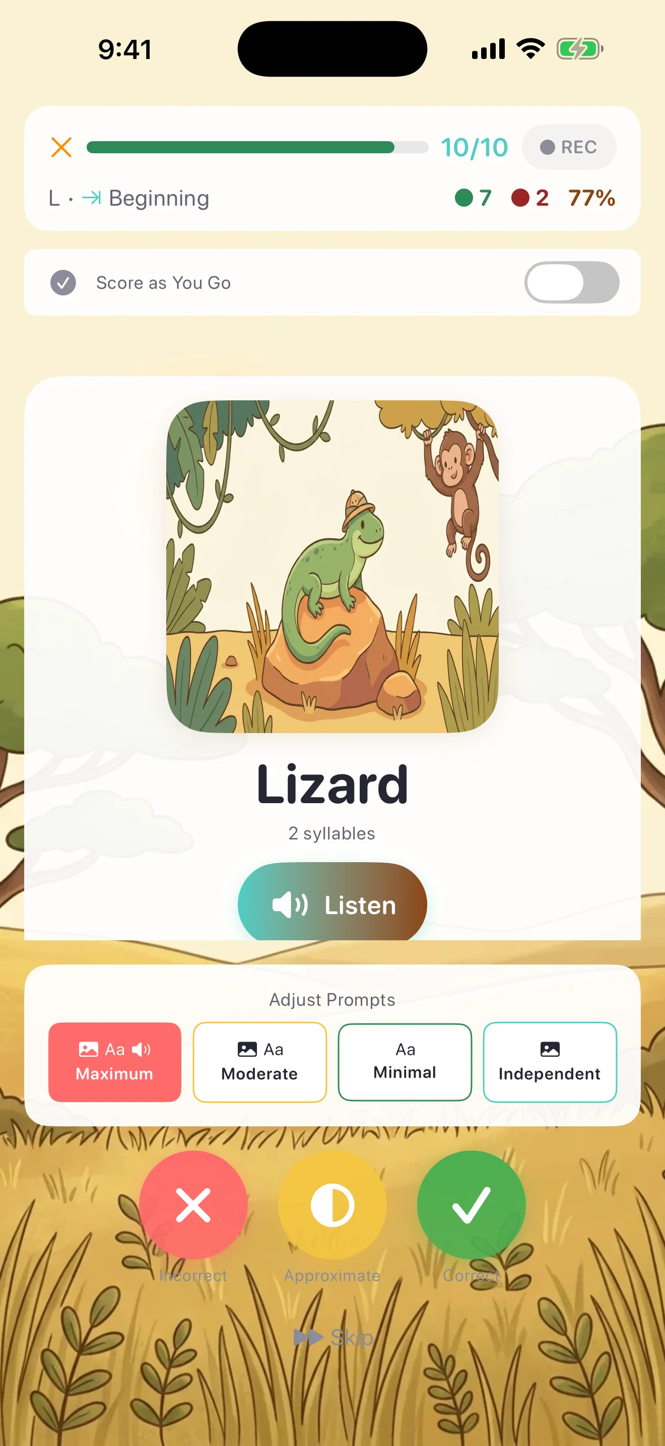 Sound Safari app — More therapy. Less paperwork.